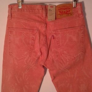 Levi' s 511 Slim Stretch Laser Print Tea Rose jean